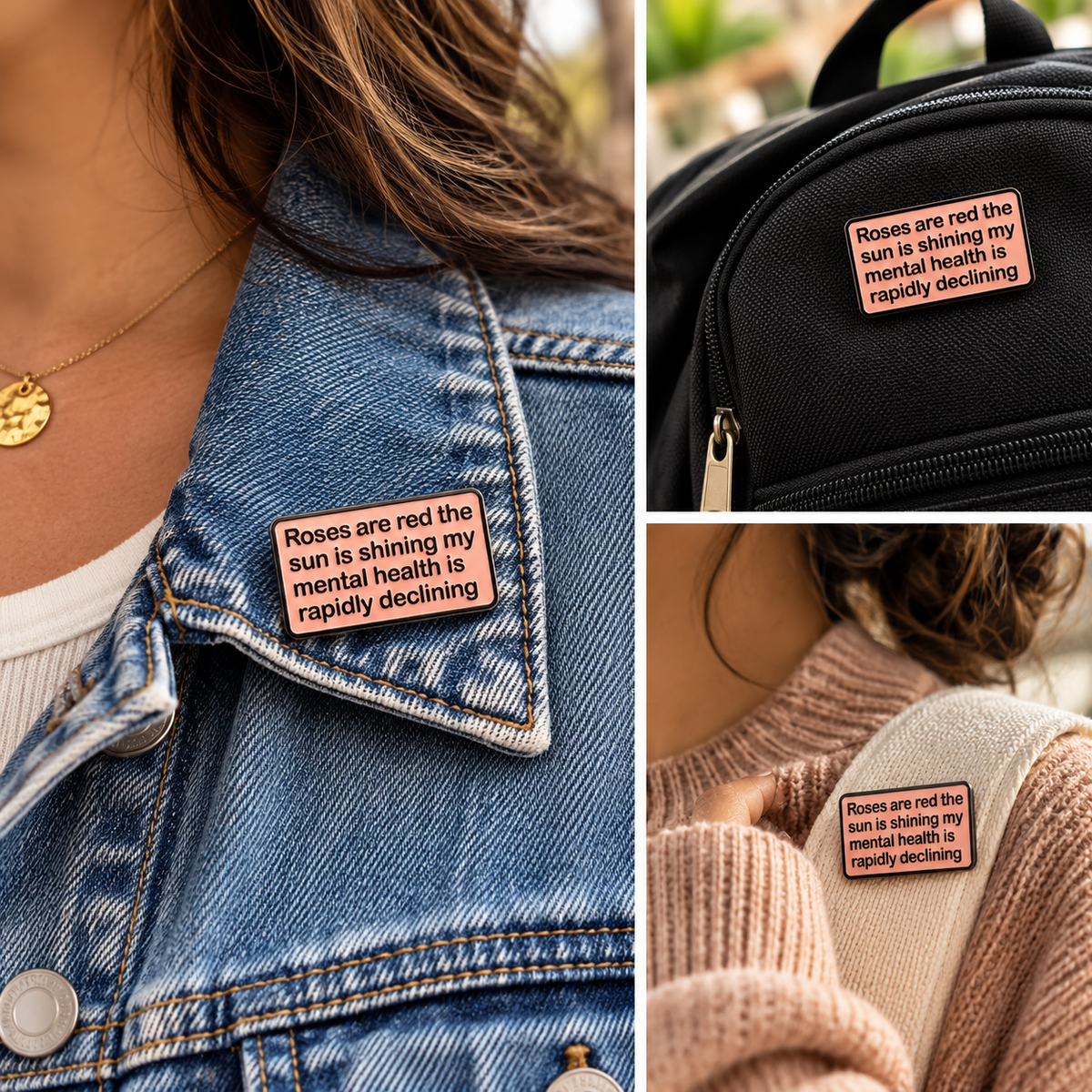 My Mental Health Is Rapidly Declining Enamel Pin