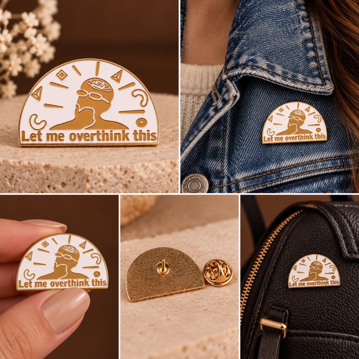 Let Me Overthink This Enamel Pin