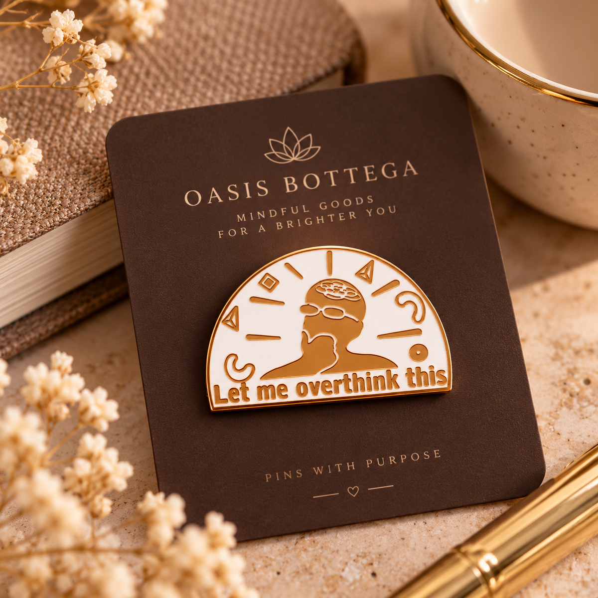 Let Me Overthink This Enamel Pin
